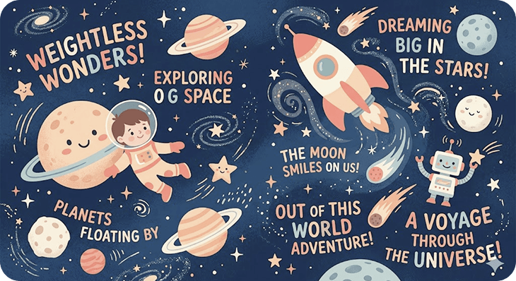 Space themed release cover